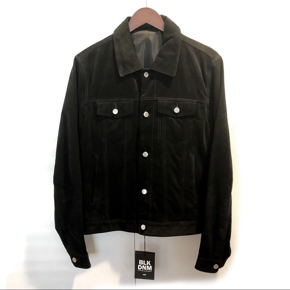 BLK DNM NYC Suede Trucker Jacket